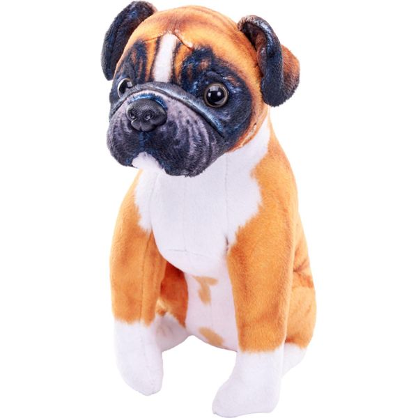 Cane Boxer Di Peluche Con Suono - 18 Cm-image