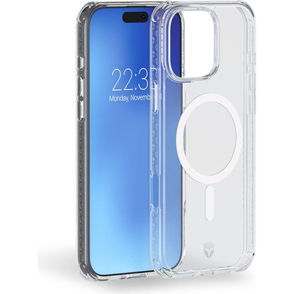 Force Case, Custodia Magsafe Per Iphone 16 Pro Max Rinforzata Con Sistema Tryax, Trasparente-image