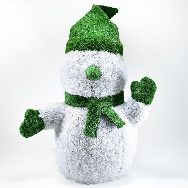 Aniplants, Figura In Erba, "Pupazzo Di Neve"", Decorazione Da Giardino, 80 Cm"-image
