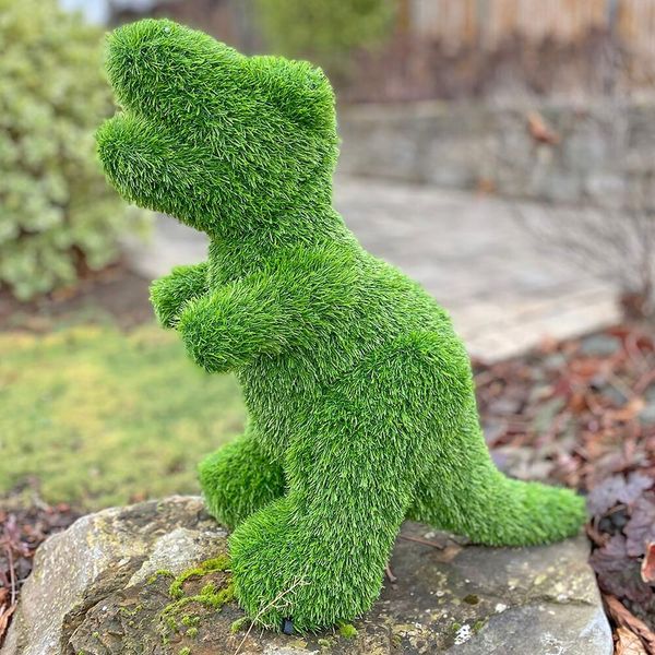 Aniplants, Figura In Erba, "Dinosauro"", T-Rex, Piccola, Decorazione Da Giardino, 55 Cm"-image