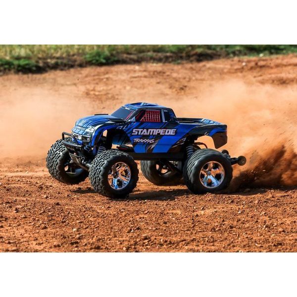 Traxxas Stampede Rosso 1/10 2WD Monster Truck Rtr Spazzolato, Hd, Con Batteria E Caricatore USB-C 4Amp-image