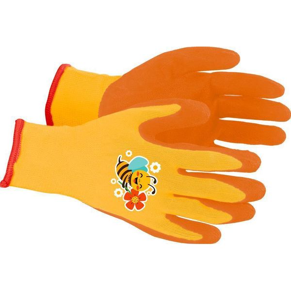 Guanti Strend Pro, Guanti Per Bambini, Ragazze, Con Ape, Arancione, Guanti Da Giardinaggio, Con Vescica, Taglia 4-image