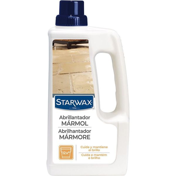 Starwax - Latte Lucidante Per Marmo E Pietra Naturale - Protegge E Rinfresca La Lucentezza - Non Si Risciacqua - Non Si Scivola - France - 1 Litro - Fino A 12 Pulizie-image