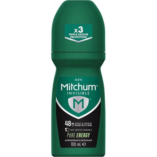 Mitchum Men Pure Energy Antitraspirante Roll-On Invisibile 48 Ore 100Ml-image