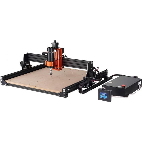 Macchina Per Incisione A Fresa Cnc - Area Di Lavoro 400X400X60Mm - 300W - Controllo Grbl A 3 Assi - Kit Fresa Per Incisioni Su Legno 1200 Rpm-image