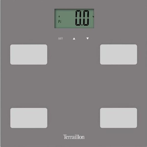 Terraillon Control Fit Square Grey Electronic Personal Scale-image