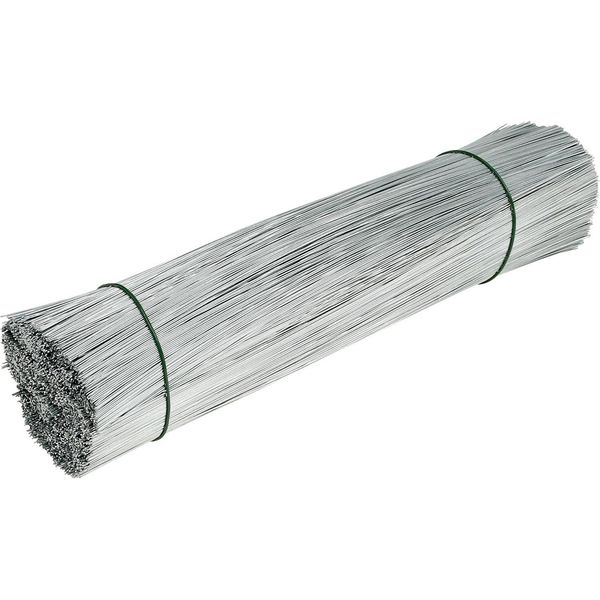 Filo Zincato A Spina Ø0,4 Mm L180 Mm 1 Kg - Filo Argentato Flessibile Per Decorazioni Creative E Per La Fioritura-image