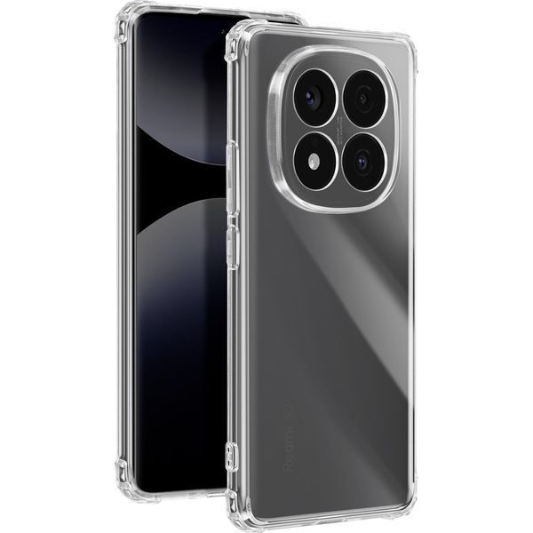 Avizar, Custodia Bumper Per Xiaomi Redmi Note 14 Pro / Pro Plus Con Angoli Antiurto, Trasparente-image