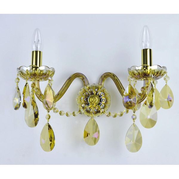Casa Padrino Applique In Cristallo Barocco Oro 38 X 20 X H. 25 Cm - Luci Barocche-image