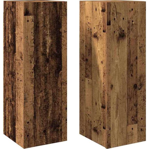 Syfax™ Mobili Tv 2 Pz Legno Antico 30,5X30X90 Cm In Legno Multistrato-image