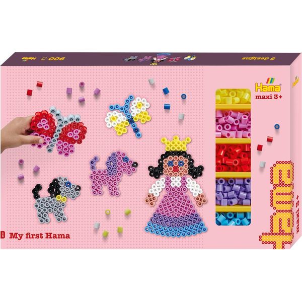 Hama Iron On Beads 8717 Hama Iron On Beads Maxi "Princess & Co"", Confezione Regalo"-image