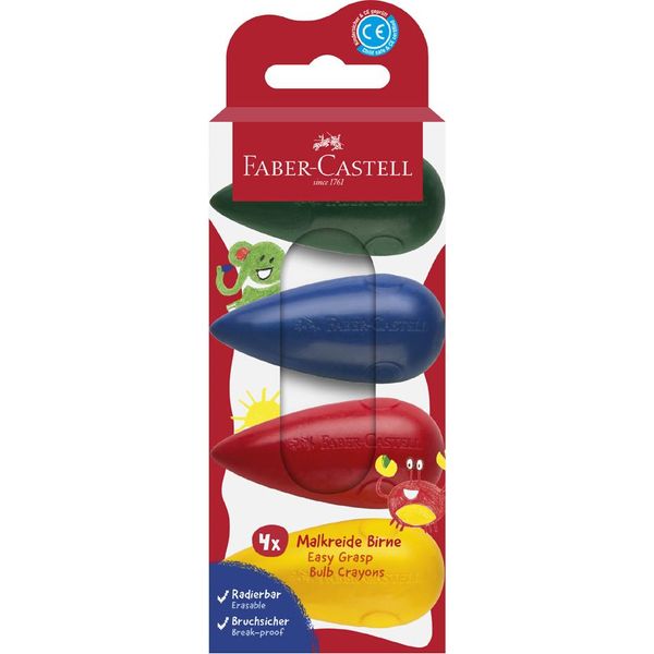 Faber-Castell 120408 FABER-CASTELL Pere Da Colorare A Cera, Confezione Da 4 Pezzi-image