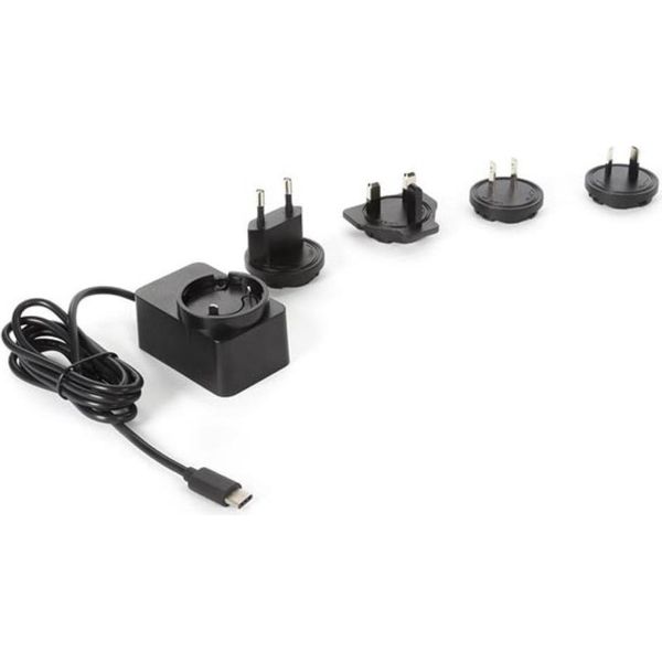 Caricabatterie Universale Con Connettore Tipo C - 5 Vcc - 3 A Con 4 Spine Da Viaggio - 15 W Max.-image