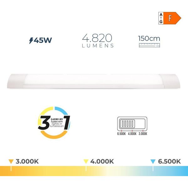Lampada Led Edm 31867 F 45 W 4820 Lm (3000 K) (4000 K) (6500 K) - Marca: Edm Product - Ean: 8425998318678-image