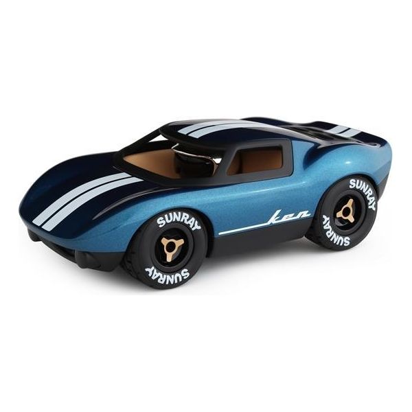 Playforever Auto Giocattolo Ken Cash - Blu - Classico Del Design Per Bambini E Adulti-image
