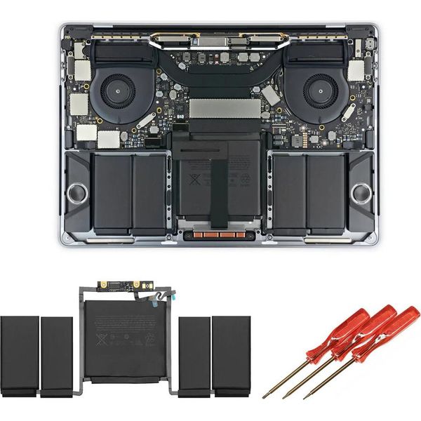 Batteria Per Apple Macbook Pro 13" A1706 2017 A1819 MLVP2LL 4313Mah Genuine Ti Chip"-image