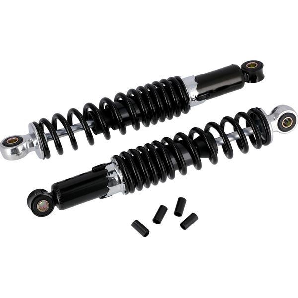 Set: Puntoni, Posteriore, Regolabile, Nero/Cromo, Lunghezza: Ca. 310M - Per Simson KR51 Schwalbe, SR4 Bird Series-image