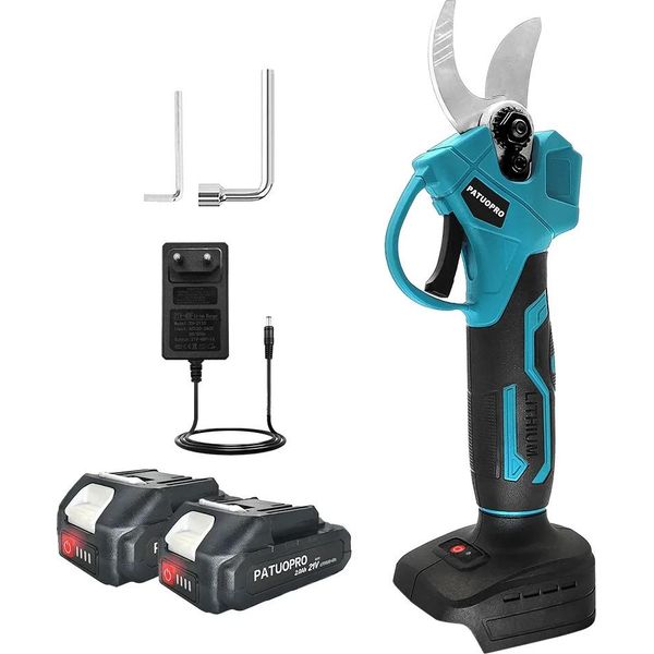 Affettafrutta Elettrico A Batteria, Motore Brushless, Lama Acciaio Al Carbonio Ad Alta Lega, Batteria 2 X 2,0 Ah, Ue-image