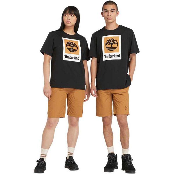 Timberland Stack Logo Maglietta A Maniche Corte Colorata Nero S Uomo Nero S-image