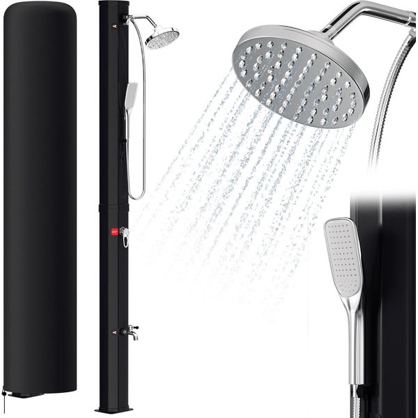 Doccia Solare Jopassy 35L Con Protezione Antipioggia E Doccetta Doccia Estiva Con Doccia Per I Piedi Doccia Per Piscina Doccia Da Giardino Doccia-image