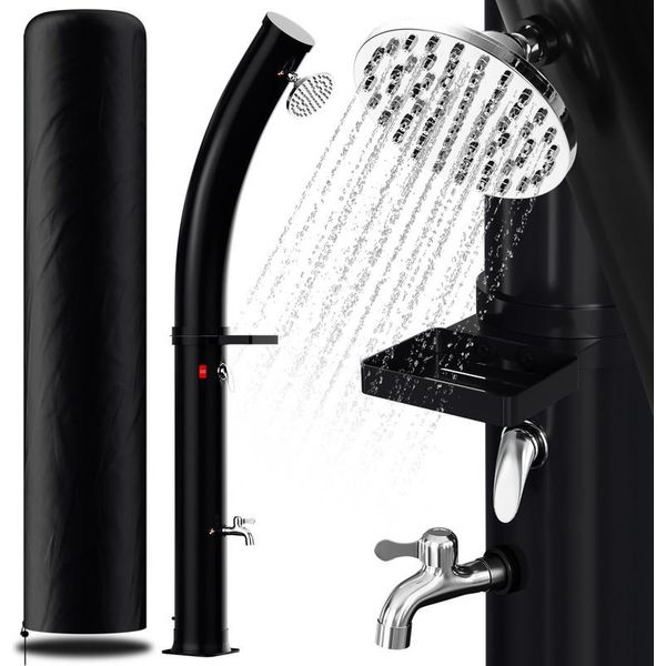 Aopunly Doccia Solare Per Piscina Doccia Da Giardino 35L Doccia Da Campeggio Curva Fino A 60°C Doccia A Pioggia Doccia Esterna Piscina Da Campeggio-image