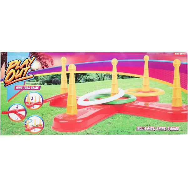 Toi-Toys Gioca A Un Gioco Di Lancio Di Anelli Luminosi Con 5 Anelli-image
