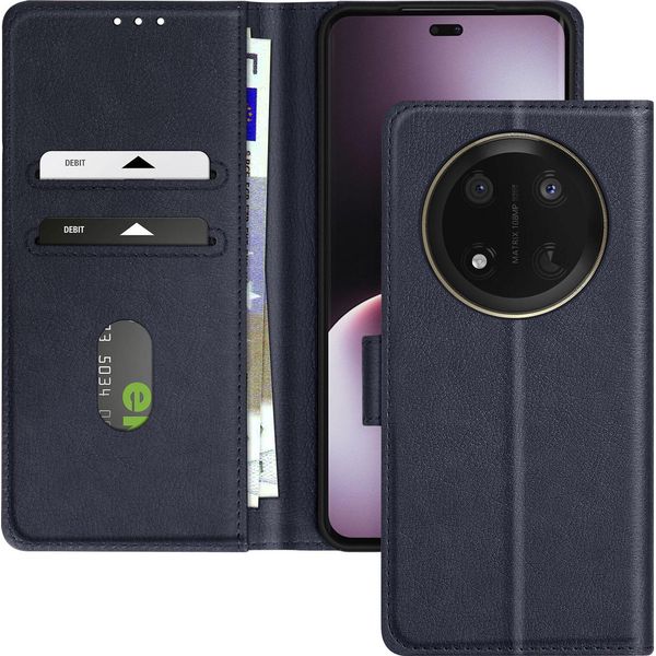 Avizar, Cover Per Honor Magic 7 Lite Con Custodia Flip E Supporto Video, Blu Scuro-image