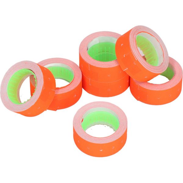 3 Tubi Di Etichette Per Prezzi 15000Pcs Etichetta Per Pistola Per Prezzi A Riga Singola 21X12 Mm Per M5500 MX5500 Rosso-image