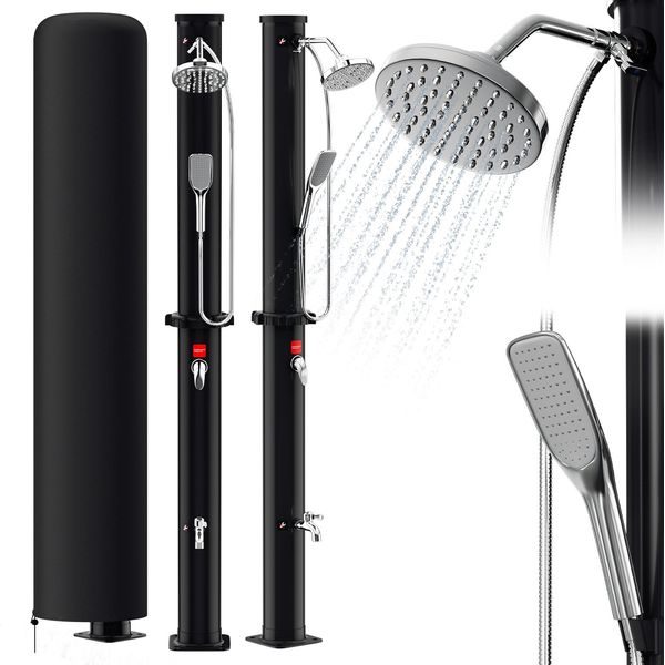 Doccia Solare Hengda 35L Con Protezione Antipioggia E Doccetta Doccia Estiva Con Doccia Per I Piedi Doccia Per Piscina Doccia Da Giardino Doccia-image