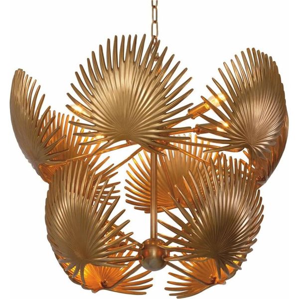 Casa Padrino Lampadario In Ottone Vintage Ø 80 X H. 67 Cm - Lampadario Per Hotel E Ristoranti-image