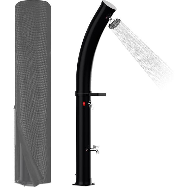 Bettizia Doccia Solare 35L Doccia Da Giardino Doccia Da Piscina Doccia Da Esterno Doccia Solare Curva Con Copertura Protettiva-image