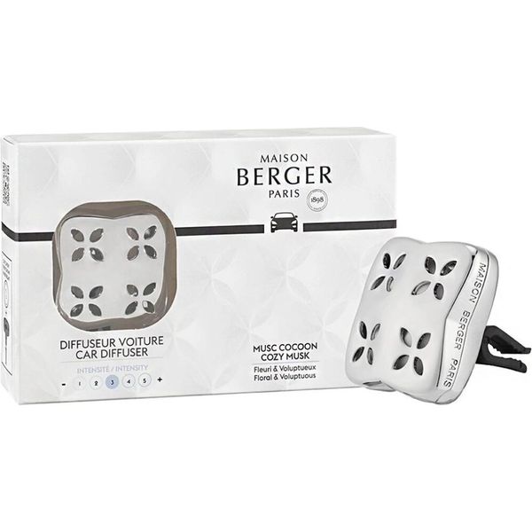Set Regalo Diffusore Per Auto Cosy Silver + Ricarica Cozy Musk-image