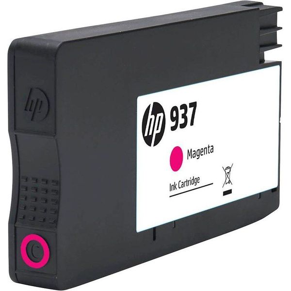 Hp 937 Cmyk Original Ink Cartridge 4-Pack Cartuccia D'inchiostro 4 Pz Originale Resa Standard Nero, Ciano, Magenta, Giallo-image