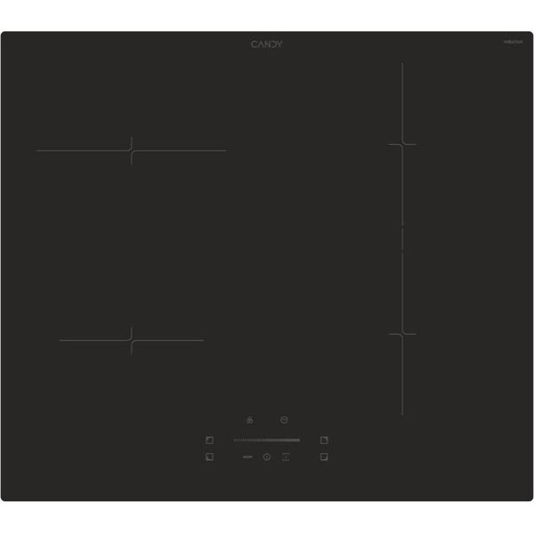 Candy Idea CTP643C/YEP Nero Piano Cottura A Induzione Da Incasso Da 59 Cm Zona 4 Zona/E-image
