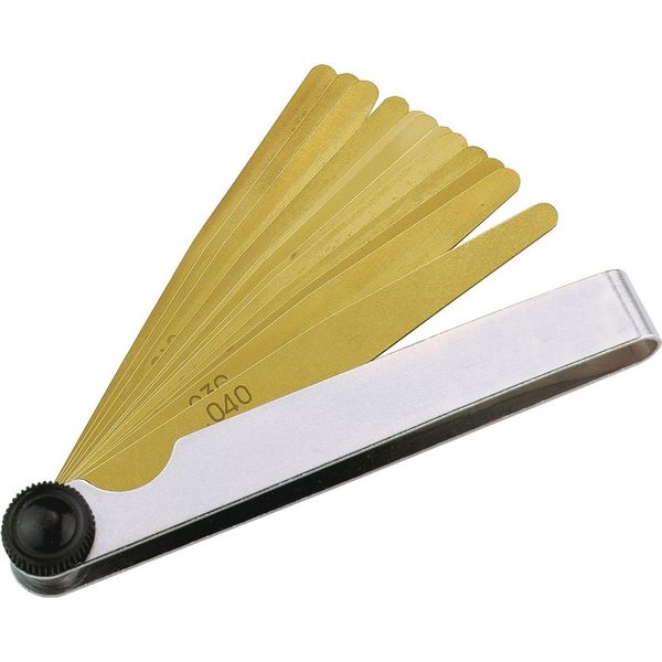 Spessimetro Spessore Della Lama 0,05-1,0 Mm Acciaio Lunghezza 100 Mm Numero Di Lame 13 Pz.-image