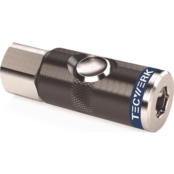 Giunto Di Sicurezza A Pulsante Dn 7,4, Filettatura Interna Alluminio Nbr Filettatura G 1/4 ″ 11,89 Mm-image