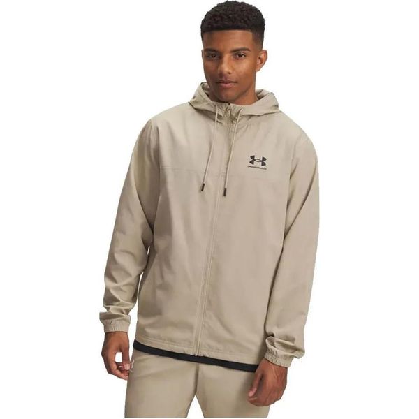 Under Armour Rival Woven Windbreaker Jacket Beige L / Uomo Regolare Beige L-image