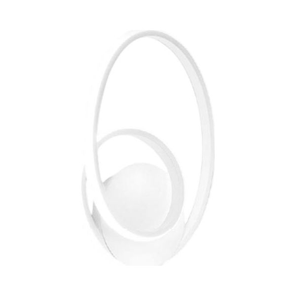 Diva - Lampada Da Parete Bianca 20W Luce Calda 3000K IP20 - Applique Led Da Muro Design Moderno - Led Integrato 37X29-image