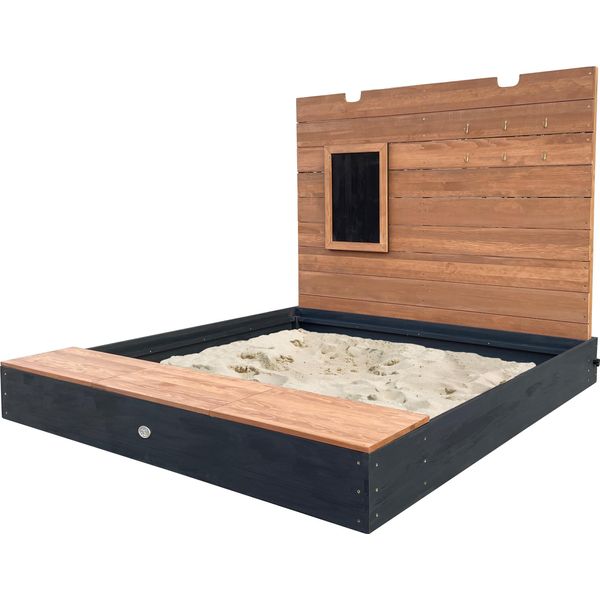 Axi | Mandy Xxl - Sabbiera Con Contenitore E Coperchio Grigio, Marrone | Sabbiera In Legno, Legno Di Hemlock | Facile Da Costruire, Conservare | Da 3 Anni-image