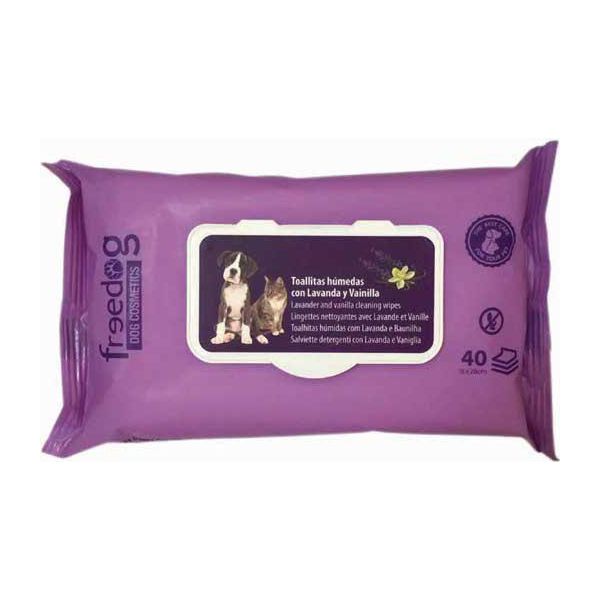 Freedog Salviette Detergenti Alla Lavanda E Alla Vaniglia 40 Unità Taglia Unica-image