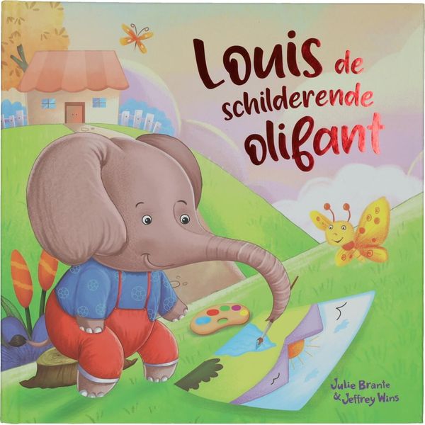 Wins Holland Libro Illustrato Grande - Louis L'elefante Da Colorare-image