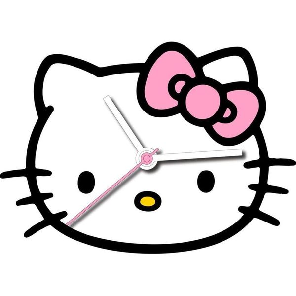 Orologio Da Parete Hello Kitty Mdf Rosa Rosa Taglia Unica-image