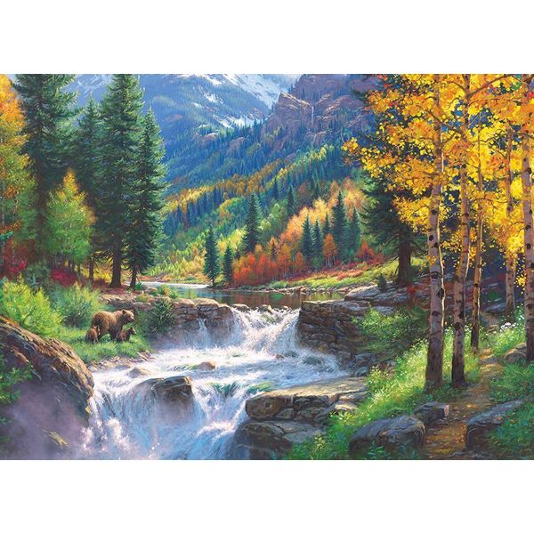 Cobble Hill Puzzle Cascate Dell'orso - 500 Pezzi Di Puzzle Divertenti-image