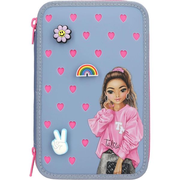 Topmodel Astuccio Per Matite A 3 Scomparti Con Puntine In Silicone-image