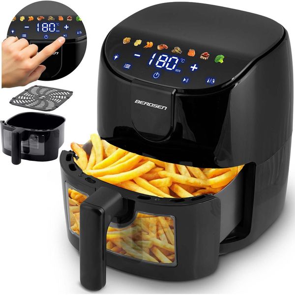 Friggitrice Ad Aria Senza Grassi Berdsen BD-658 Nero-image