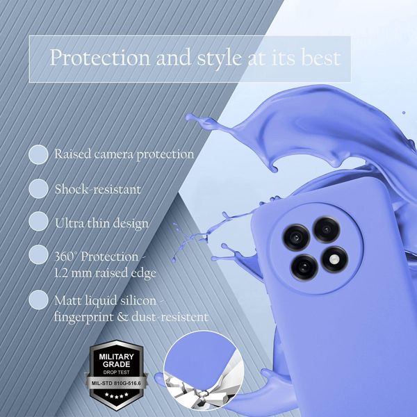 Cadorabo Custodia Per Oneplus 13R Custodia In Silicone Per Telefoni Cellulari Custodia In Silicone Liquido, Antigraffio E Antiurto Per Oneplus 13R-image