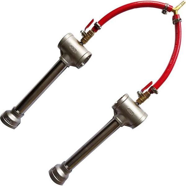 Doppio Bruciatore A Gas, Potenza 100000 Btu, Flusso D'aria Autoregolato, Argento-image