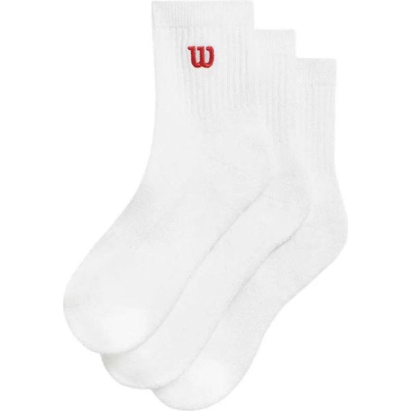 Wilson Quarter Top Calzini 3 Unità Bianco Eu 35-37 Uomo,Donna Bianco Eu 35-37-image