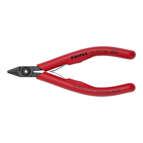 Knipex 75 12 125 Elektronik-Seitenschneider Mit Kunststoff-HüLlen BrüNiert 125 Mm)-image