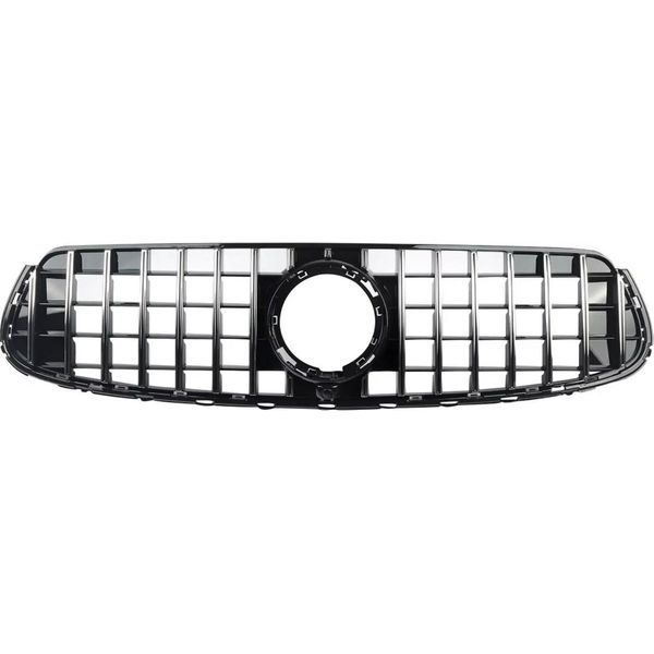 Griglia Radiatore Stile Gtr Cromata/Nera Per Mercedes-Benz Glc W253/X253 GLC300 GLC350 GLC43 2020 – Accessori Auto Griglia Anteriore-image